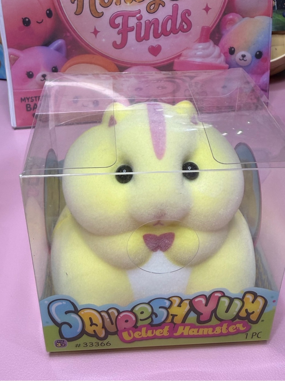 Velvet Hamster Plush - Yellow